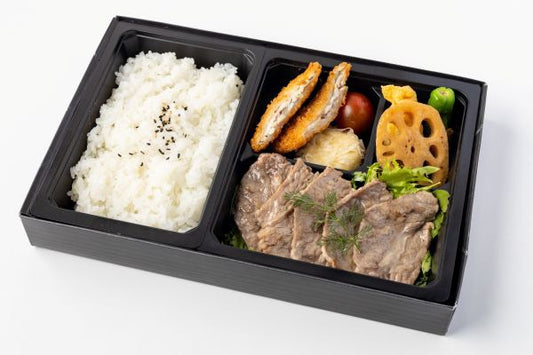 和牛ステーキ・鯵フライ【上】二彩御膳