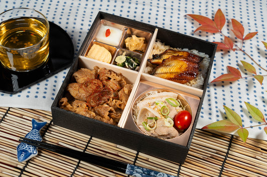 牛すきと鰻の合盛り御膳
